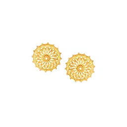 DIVASTRI Gold-Plated Floral Shaped Studs-picture-16