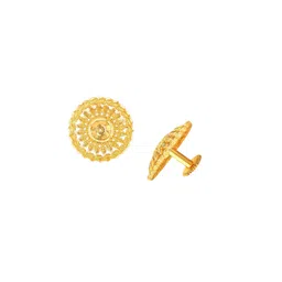 DIVASTRI Gold-Plated Floral Shaped Studs image 2