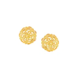 DIVASTRI Gold-Plated Floral Shaped Studs image 2