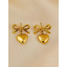 DIVASTRI Heart Shaped Studs Earrings-picture-19