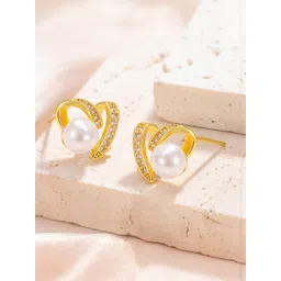 DIVASTRI Heart Shaped Studs Earrings-picture-17