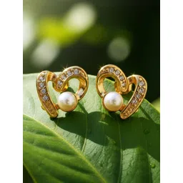 DIVASTRI Heart Shaped Studs Earrings-picture-21