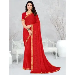 DIVASTRI Leheriya Printed Woven Design Border Saree-picture-30