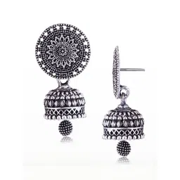 DIVASTRI Peacock Shaped Jhumkas Earrings image 4