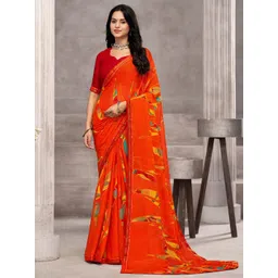 DIVASTRI Poly Chiffon Saree-picture-14