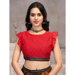 DIVASTRI Poly Chiffon Saree image 4