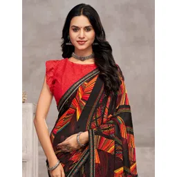 DIVASTRI Poly Chiffon Saree image 5