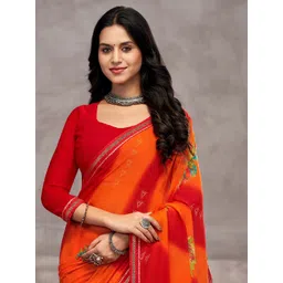 DIVASTRI Poly Chiffon Saree image 2