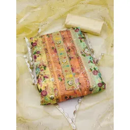 DIVASTRI Printed Organza Unstitched Dress Material-picture-12