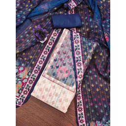 DIVASTRI Printed Organza Unstitched Dress Material-picture-17