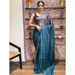 DIVASTRI Striped Pure Chiffon Ready to Wear Saree-picture-30