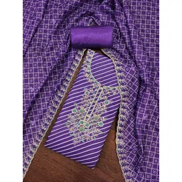 DIVASTRI Striped Sequinned Unstitched Dress Material-picture-36