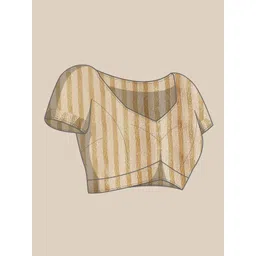 DIVASTRI Striped ZariGadwal Saree image 2