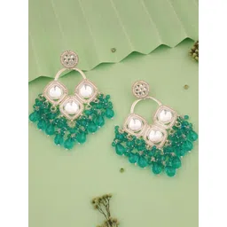 DIVASTRI Traditional Kundan Earrings-picture-22