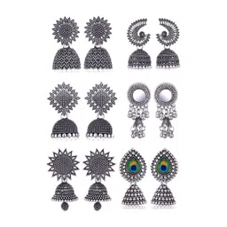 DIVASTRI Women Contemporary Jhumkas Earrings-picture-17