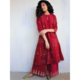 DIVASTRI Women Ethnic Motifs Printed Kurta with Palazzo-picture-27