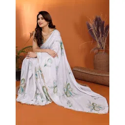 DIVASTRI Women Poly Chiffon Saree-picture-11
