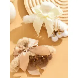 DIVASTRI Women Set of 2 Fur Claw Clip-picture-20