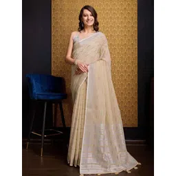 DIVASTRI Woven Design Zari Pure Cotton Saree-picture-21