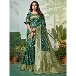 DIVASTRI Woven Design Zari Pure Silk Banarasi Saree-picture-13