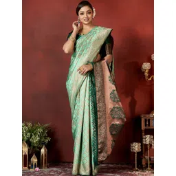 DIVASTRI Woven Design Zari Pure Silk Handloom Banarasi Saree-picture-26