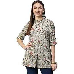 divena Black Rayon Zigzag Print Top-picture-11