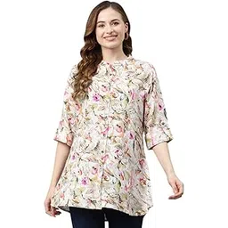 divena Multi Floral Rayon Top-picture-39