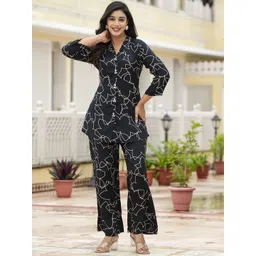 Divena Printed Shirt Collar Shirt & Trouser-picture-17