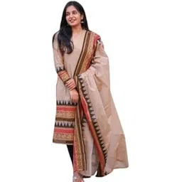 divifashionista Women's Kanchi Cotton Suit Set with Zari Jacquard Dupatta | Printed Kurti Pant with Pure Cotton Lining-picture-45
