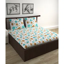 Divine Casa 100% Cotton 144TC Double Bedsheet with 2 Pillow Covers Dotted Polka Dot Print_Multicolors-picture-20