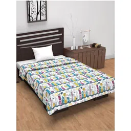 Divine Casa sleepy safari White Printed Cotton AC Room Reversible 120 GSM Single Bed Dohar-picture-26