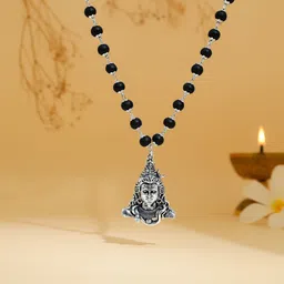 divine hindu Shiv Pendant Karungali Mala | 8MM | 54 Beads | Govt. Certified | Spiritual Wood Necklace-picture-21