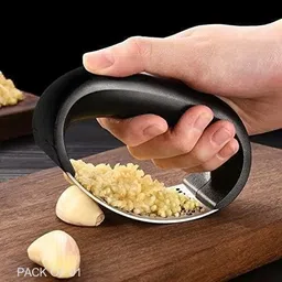 divine impex Garlic Crusher Ginger Mincer Squeezer Press a(3.94 x2.7-Inches(BLACK,SILVER)CX Garlic Press-picture-20