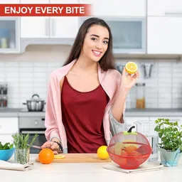 divine impex FRUITBASKET-REDCN Iron Fruit & Vegetable Basket image 3