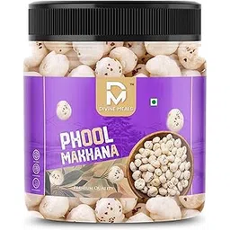 DIVINE MEALS Handpicked Raw Makhana | Perfect for Fasting | Foxnuts, Lotus Puffs & Lotus Seed | Indian Puffed Snacks | Healthy Snack (150)-picture-28