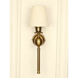 Divine Trends Gold Aluminium Antique Finish Ball Wall Lamp with Shade-picture-19