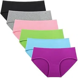 diving deep Cotton Underwear for Girls, Soft Brief for Women Hipster Panties for Women, Ladies Underpants, Regular and Plus Size, Pack 6-picture-11