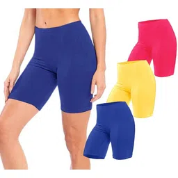 Diving Deep Pack Of 3 Cotton Boy Shorts Briefs DD678 DP,Y,Blue Shorts_3 PC_S-picture-25