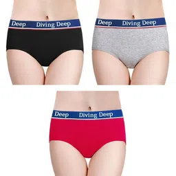 Diving Deep Pack Of 3 Hipster Briefs DD343 B, G, D Pink D101_3 PC_L-picture-22