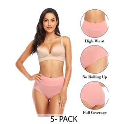 Diving Deep Pack of 5 Women Cotton Hipster Briefs-picture-32