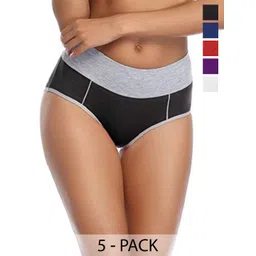 Diving Deep Pack of5 Cotton Hipster Briefs-picture-23