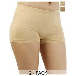 Diving Deep Women Pack of 2 Cotton Boy Shorts Briefs-picture-37