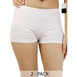 Diving Deep Women Pack Of 2 Cotton Boy Shorts Briefs-picture-29