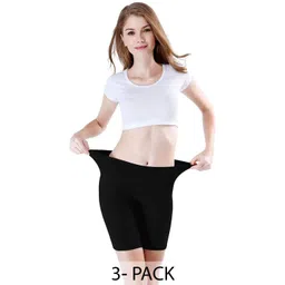 Diving Deep Women Pack of 3 Cotton Assorted Boy Shorts Briefs-picture-28