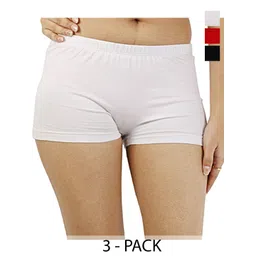 Diving Deep Women Pack of 3 Cotton Boy Shorts Briefs-picture-36