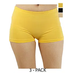 Diving Deep Women Pack of 3 Cotton Boy Shorts Briefs-picture-40