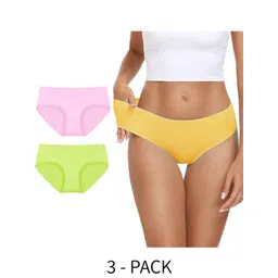 Diving Deep Women Pack of 3 Cotton Hipster Briefs-picture-16