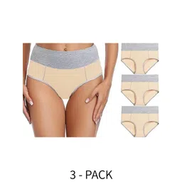 Diving Deep Women Pack of 3 Cotton Hipster Briefs-picture-40