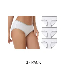 Diving Deep Women Pack of 3 Cotton Mid-Rise Hipster Briefs-picture-10
