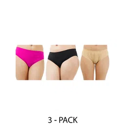 Diving Deep Women Pack of 3 Hipster Briefs-picture-35